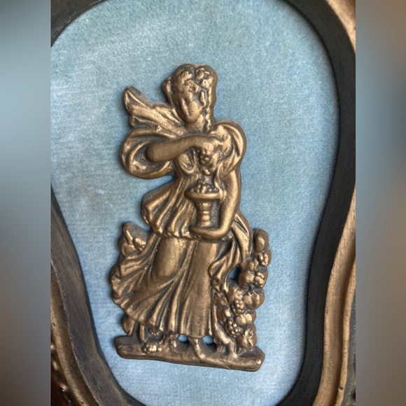 vintage mid century Modern Ornate Frame Decorative hanging Gallery wall plaque - Picture 3 of 7